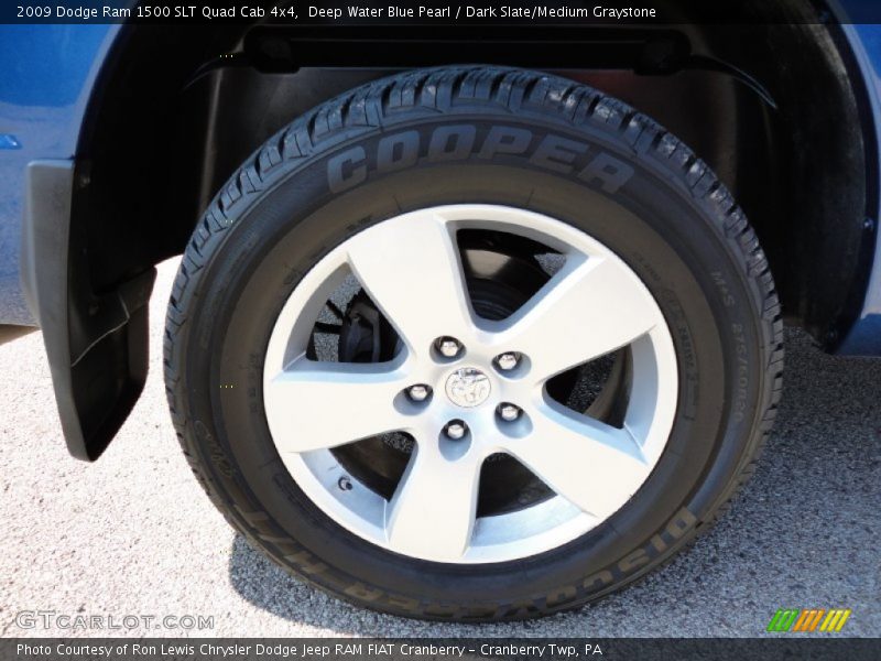 Deep Water Blue Pearl / Dark Slate/Medium Graystone 2009 Dodge Ram 1500 SLT Quad Cab 4x4