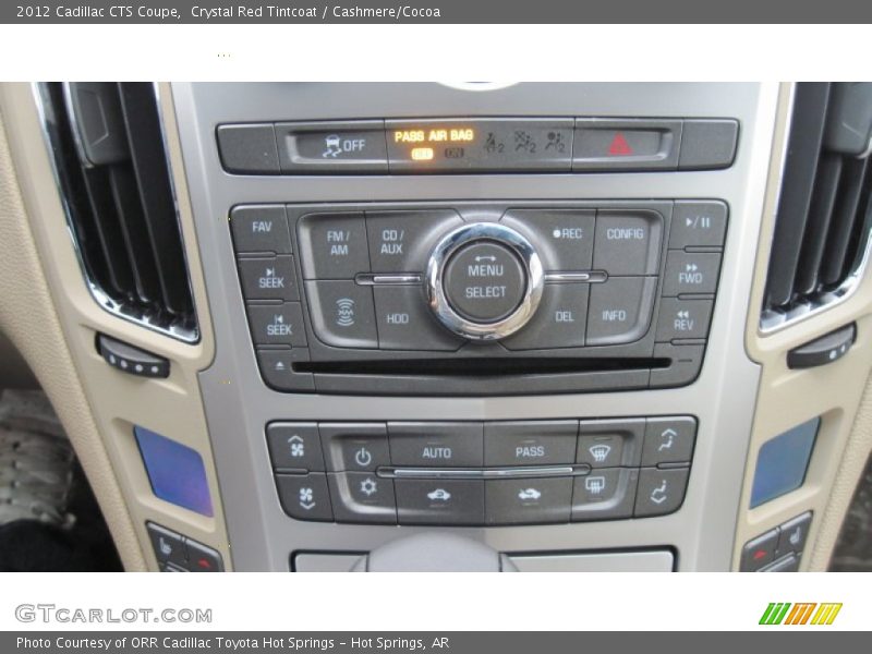 Crystal Red Tintcoat / Cashmere/Cocoa 2012 Cadillac CTS Coupe