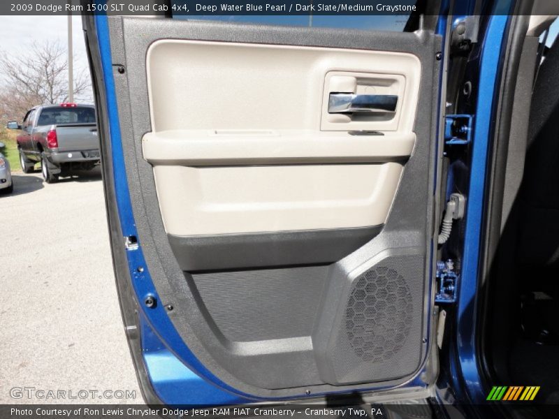 Deep Water Blue Pearl / Dark Slate/Medium Graystone 2009 Dodge Ram 1500 SLT Quad Cab 4x4