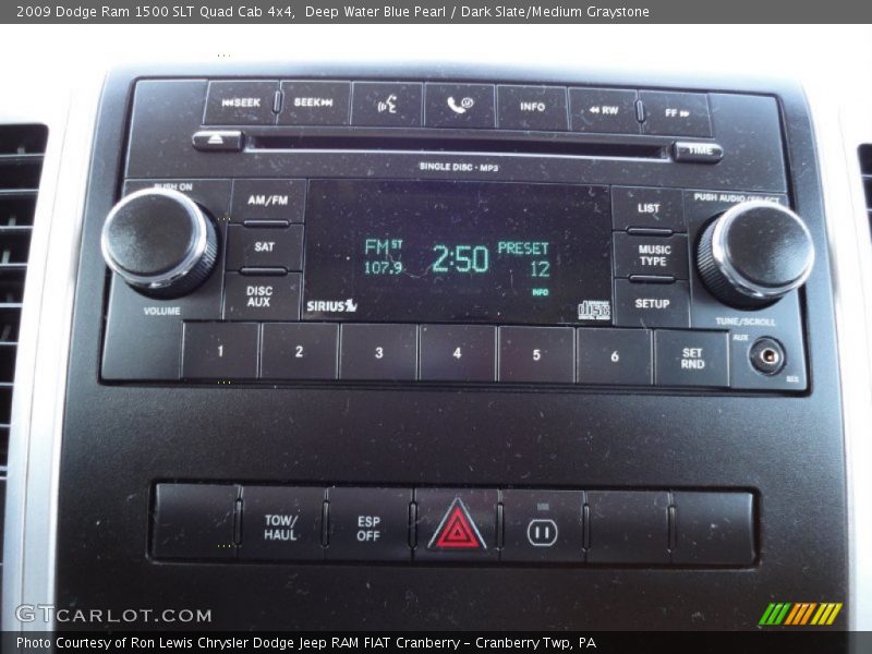 Deep Water Blue Pearl / Dark Slate/Medium Graystone 2009 Dodge Ram 1500 SLT Quad Cab 4x4