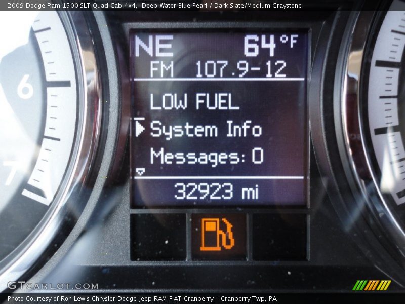 Deep Water Blue Pearl / Dark Slate/Medium Graystone 2009 Dodge Ram 1500 SLT Quad Cab 4x4