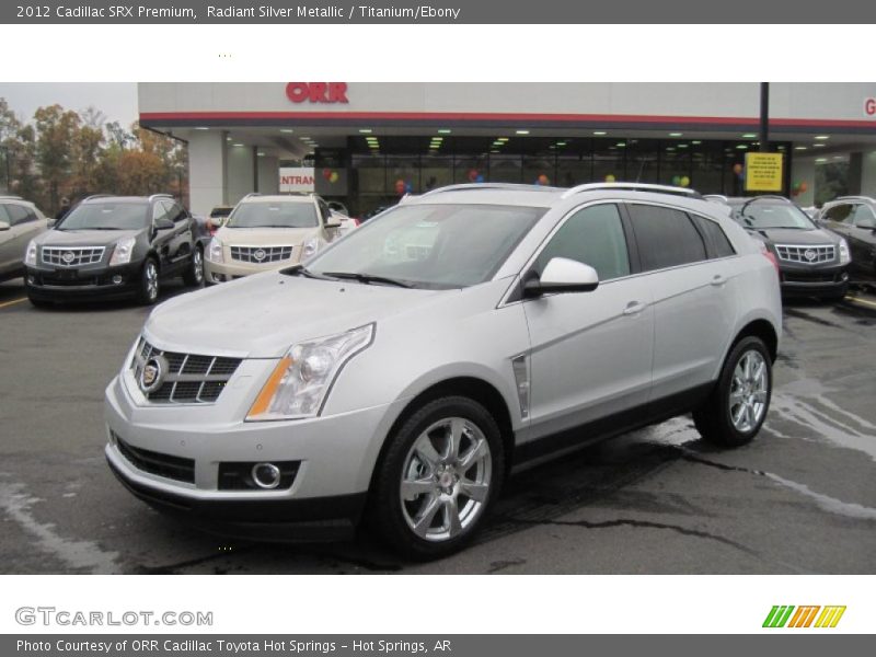 Radiant Silver Metallic / Titanium/Ebony 2012 Cadillac SRX Premium