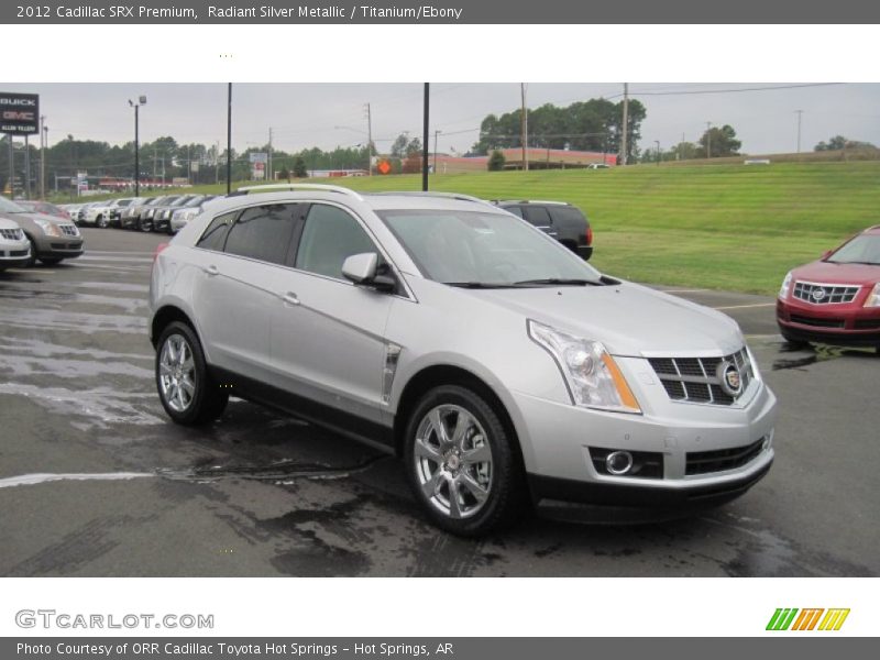 Radiant Silver Metallic / Titanium/Ebony 2012 Cadillac SRX Premium