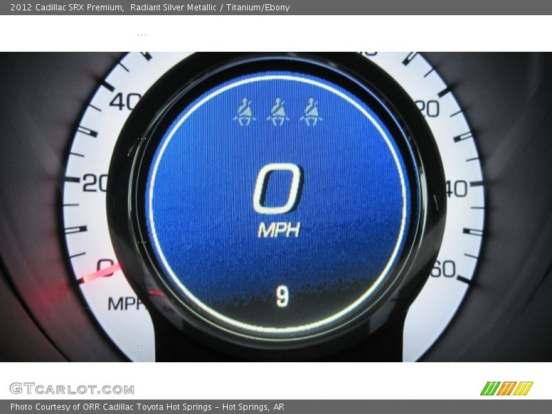 Radiant Silver Metallic / Titanium/Ebony 2012 Cadillac SRX Premium