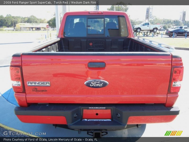 Torch Red / Medium Dark Flint 2009 Ford Ranger Sport SuperCab