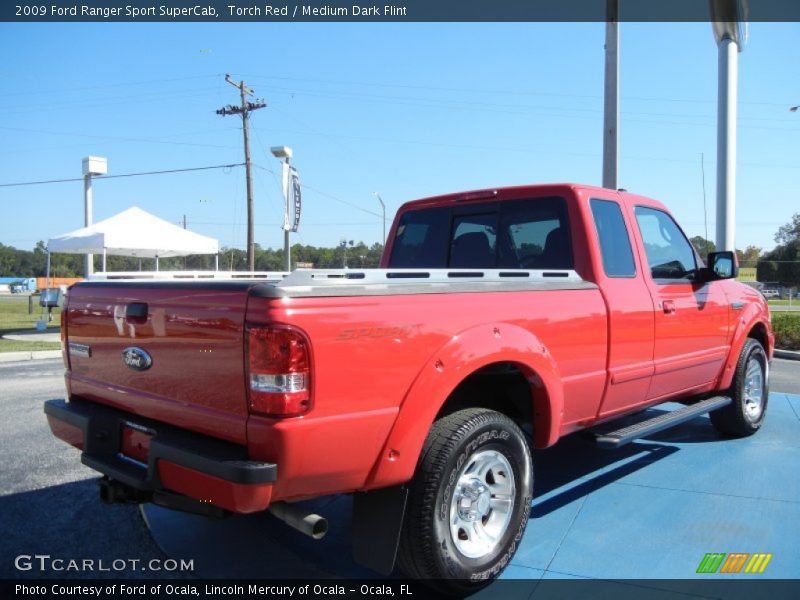 Torch Red / Medium Dark Flint 2009 Ford Ranger Sport SuperCab