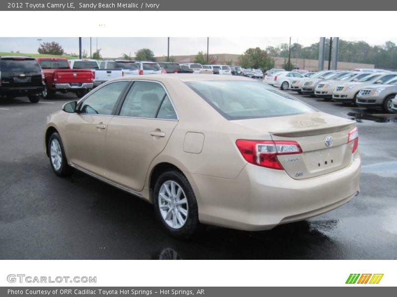 Sandy Beach Metallic / Ivory 2012 Toyota Camry LE