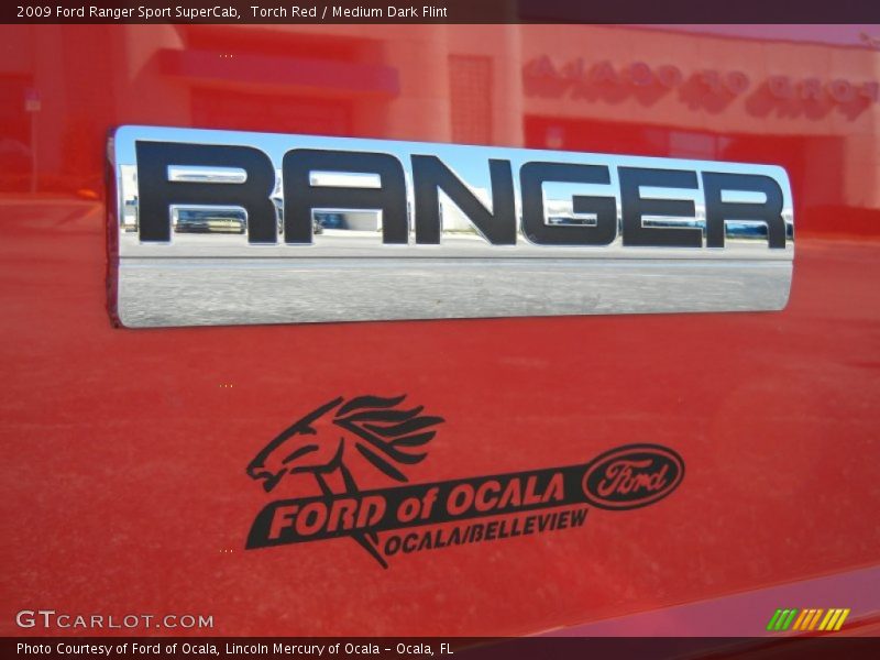Torch Red / Medium Dark Flint 2009 Ford Ranger Sport SuperCab