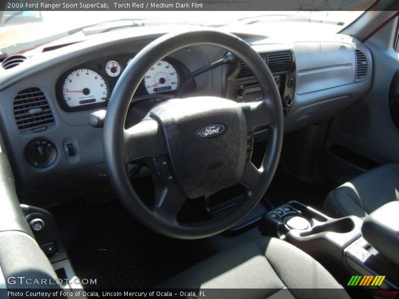 Torch Red / Medium Dark Flint 2009 Ford Ranger Sport SuperCab