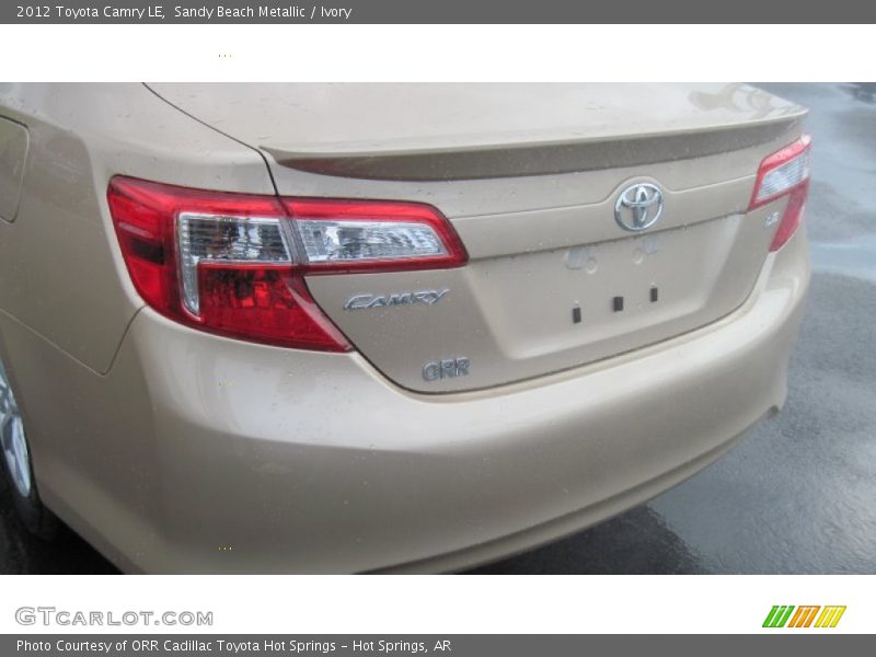 Sandy Beach Metallic / Ivory 2012 Toyota Camry LE