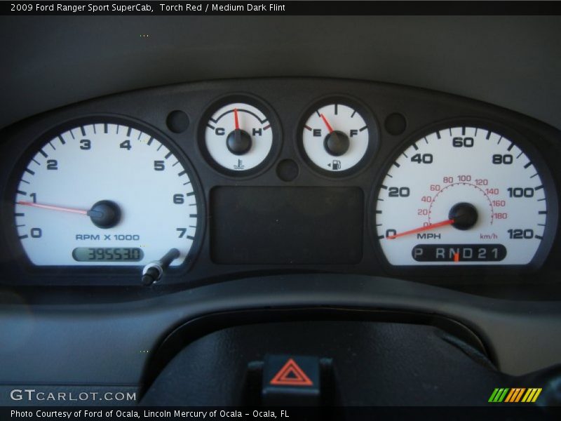 Torch Red / Medium Dark Flint 2009 Ford Ranger Sport SuperCab