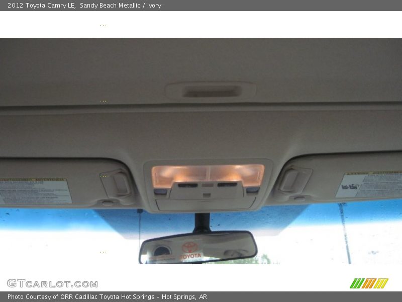 Sandy Beach Metallic / Ivory 2012 Toyota Camry LE