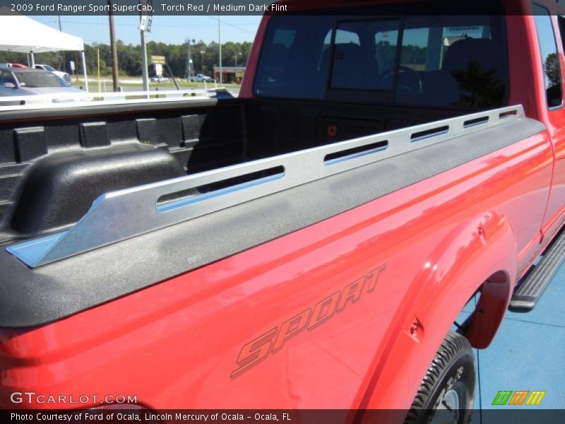 Torch Red / Medium Dark Flint 2009 Ford Ranger Sport SuperCab