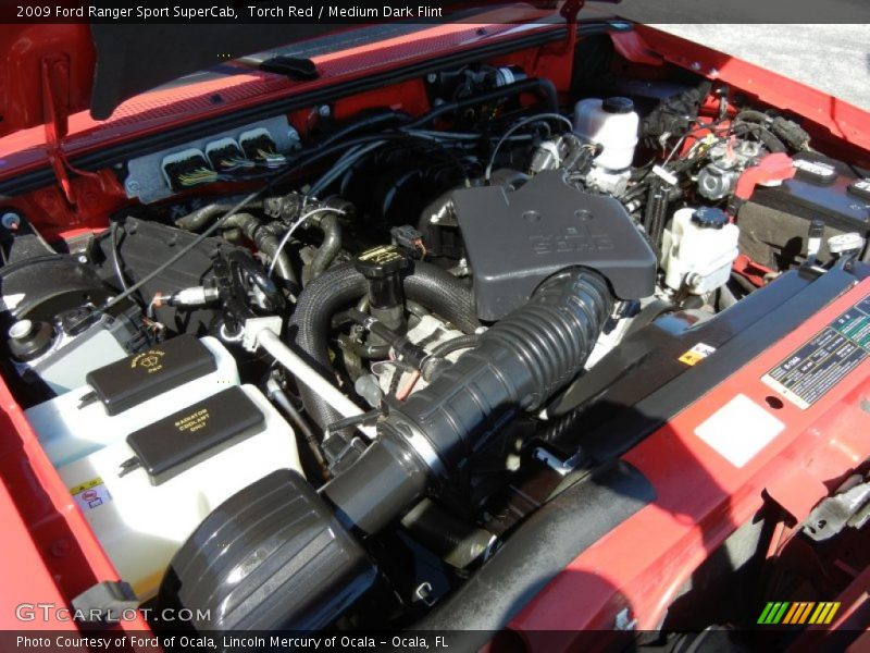 Torch Red / Medium Dark Flint 2009 Ford Ranger Sport SuperCab