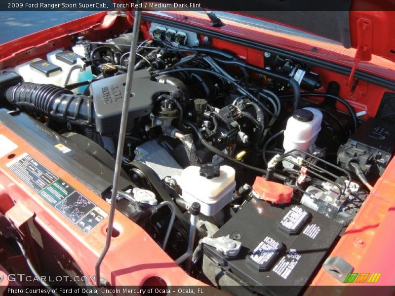 Torch Red / Medium Dark Flint 2009 Ford Ranger Sport SuperCab