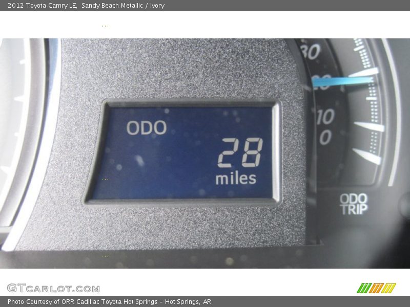 Sandy Beach Metallic / Ivory 2012 Toyota Camry LE