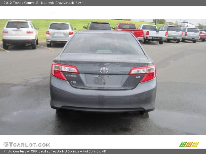 Magnetic Gray Metallic / Ash 2012 Toyota Camry LE