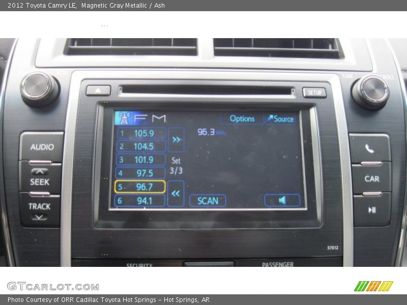 Magnetic Gray Metallic / Ash 2012 Toyota Camry LE