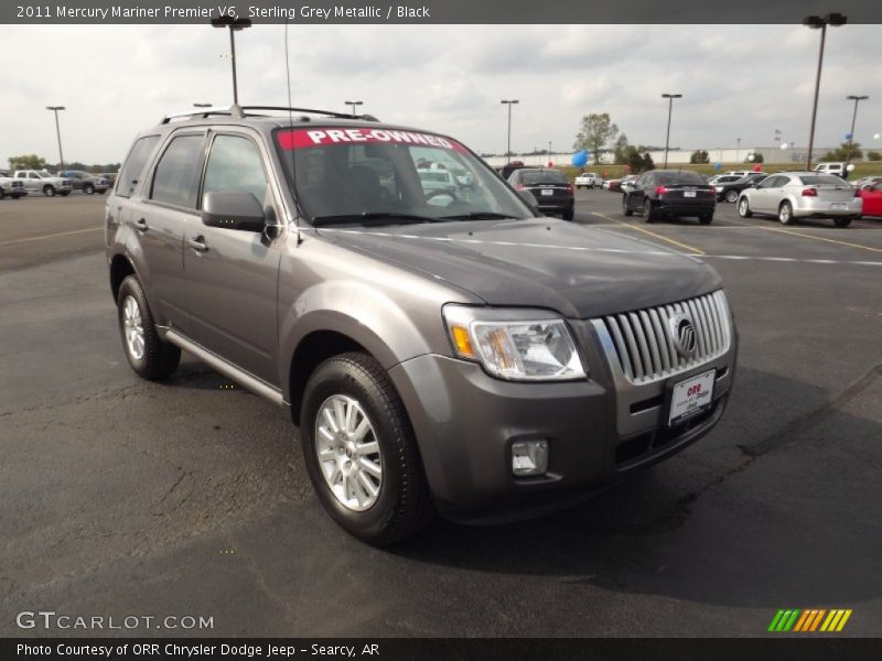 Sterling Grey Metallic / Black 2011 Mercury Mariner Premier V6
