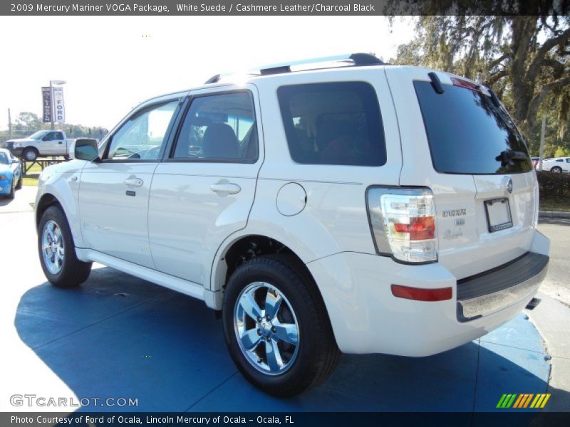 White Suede / Cashmere Leather/Charcoal Black 2009 Mercury Mariner VOGA Package