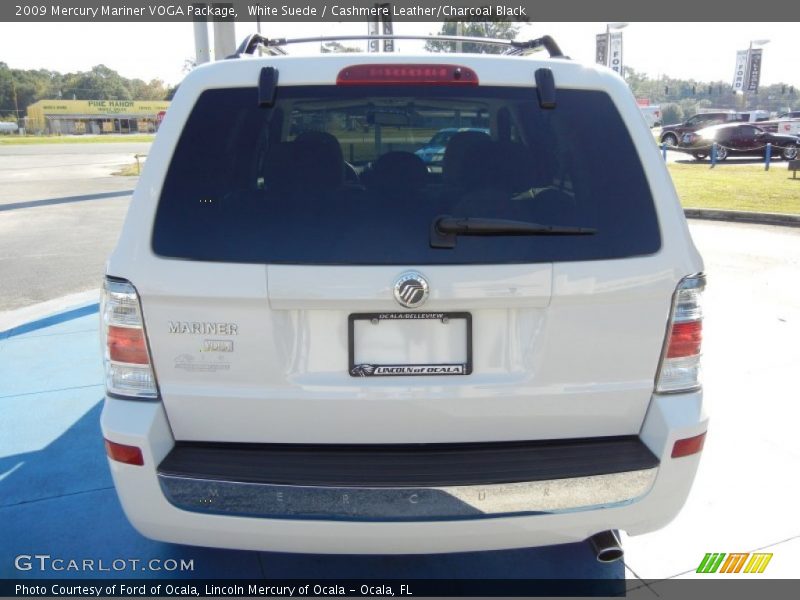 White Suede / Cashmere Leather/Charcoal Black 2009 Mercury Mariner VOGA Package
