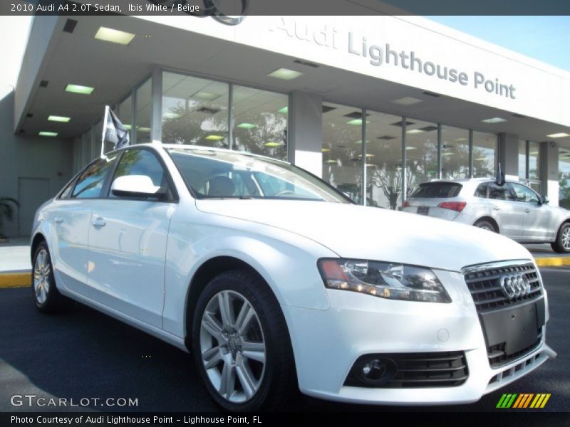 Ibis White / Beige 2010 Audi A4 2.0T Sedan