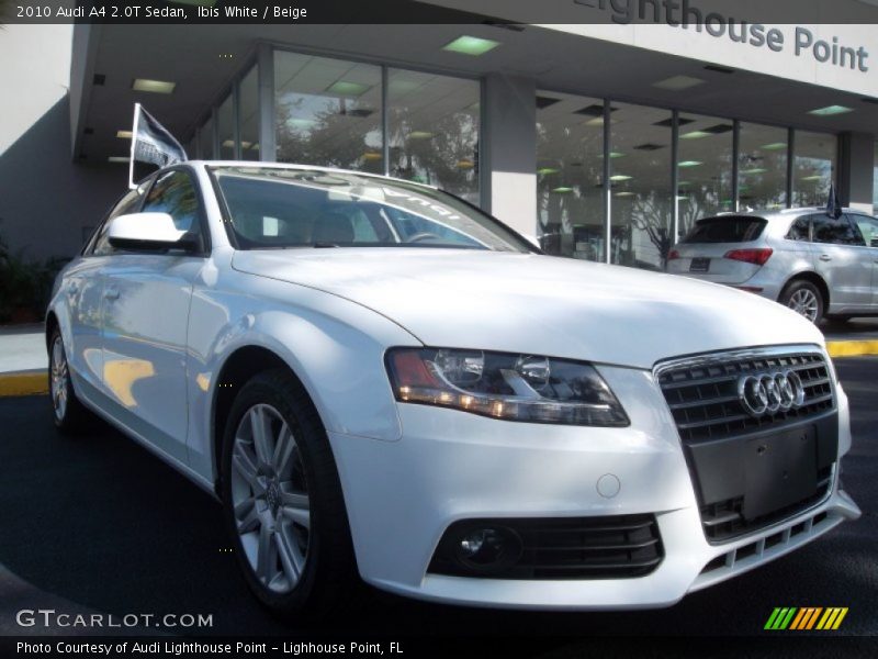 Ibis White / Beige 2010 Audi A4 2.0T Sedan