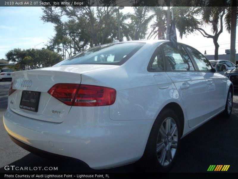 Ibis White / Beige 2010 Audi A4 2.0T Sedan