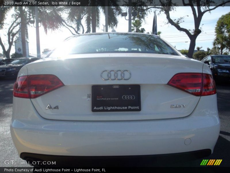 Ibis White / Beige 2010 Audi A4 2.0T Sedan