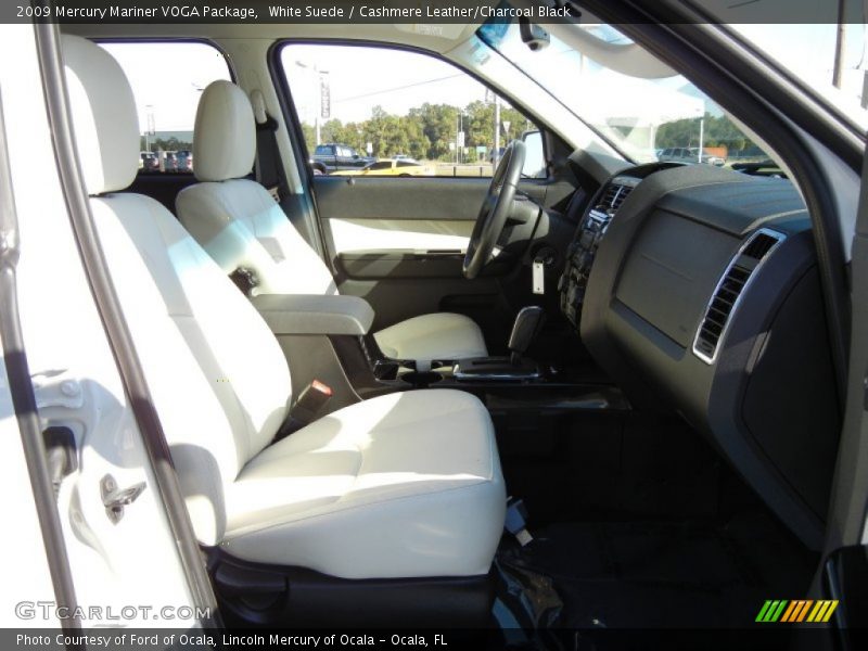 White Suede / Cashmere Leather/Charcoal Black 2009 Mercury Mariner VOGA Package