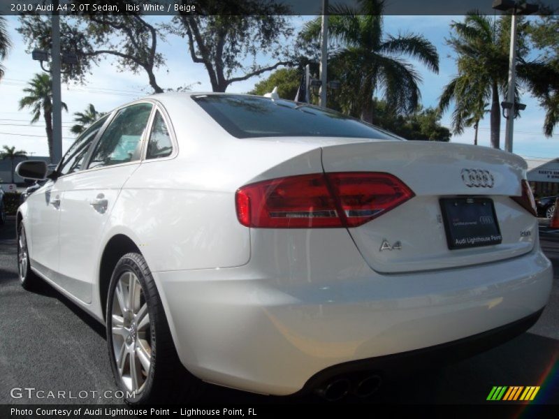 Ibis White / Beige 2010 Audi A4 2.0T Sedan