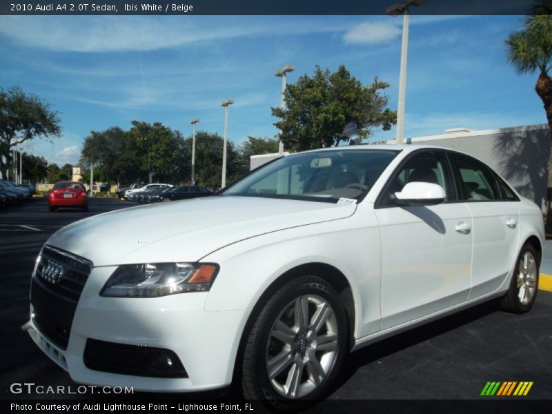 Ibis White / Beige 2010 Audi A4 2.0T Sedan