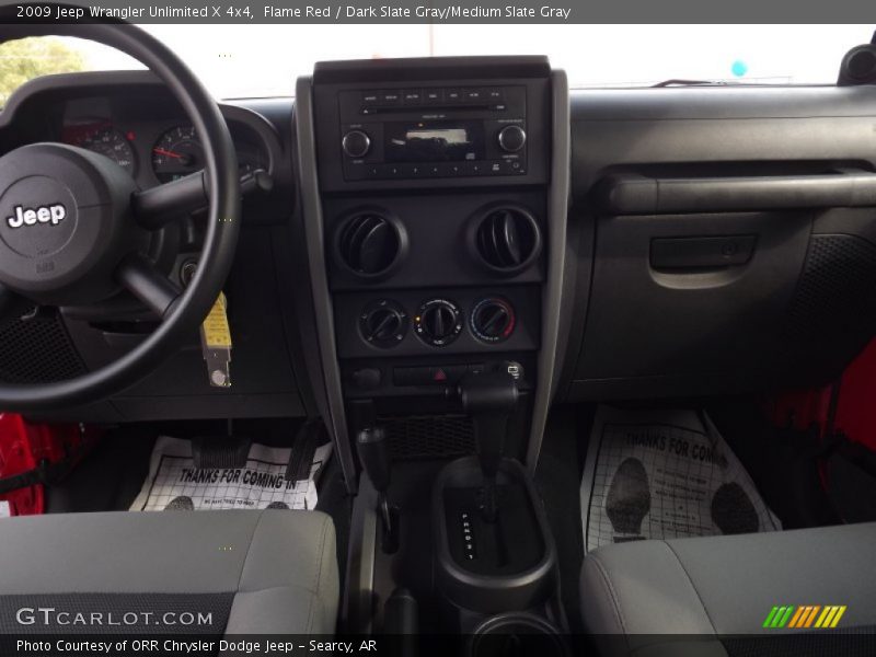 Flame Red / Dark Slate Gray/Medium Slate Gray 2009 Jeep Wrangler Unlimited X 4x4