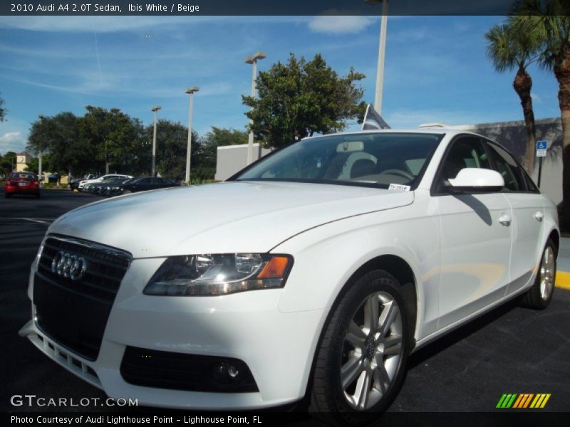 Ibis White / Beige 2010 Audi A4 2.0T Sedan