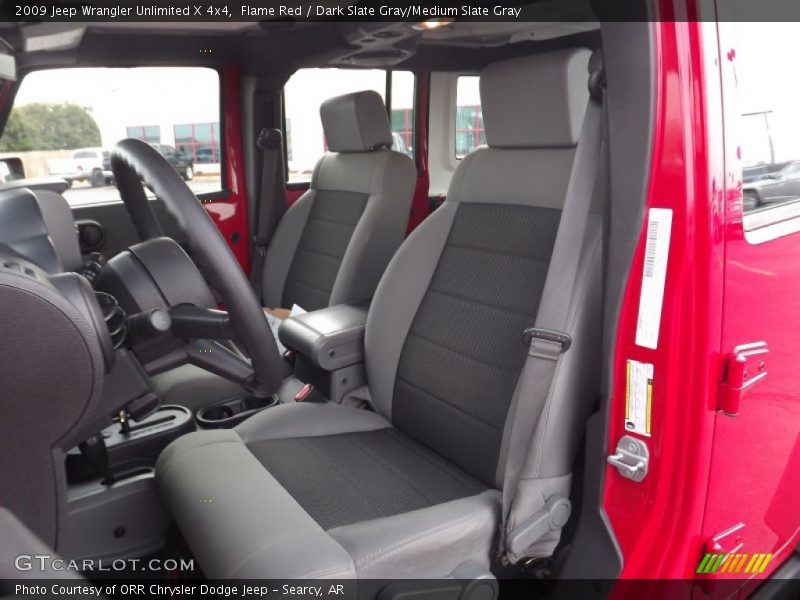 Flame Red / Dark Slate Gray/Medium Slate Gray 2009 Jeep Wrangler Unlimited X 4x4