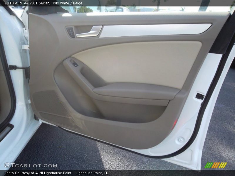 Ibis White / Beige 2010 Audi A4 2.0T Sedan