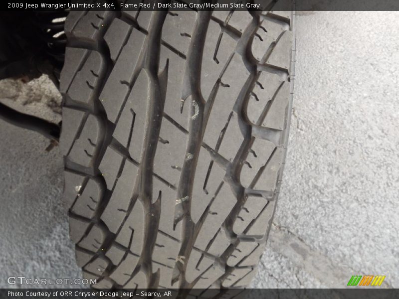 Flame Red / Dark Slate Gray/Medium Slate Gray 2009 Jeep Wrangler Unlimited X 4x4