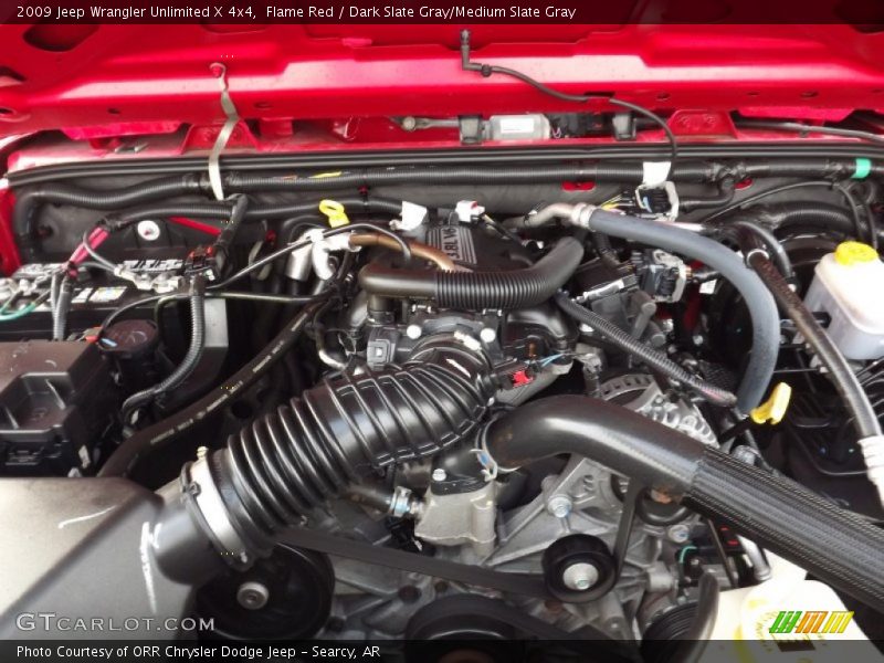 Flame Red / Dark Slate Gray/Medium Slate Gray 2009 Jeep Wrangler Unlimited X 4x4