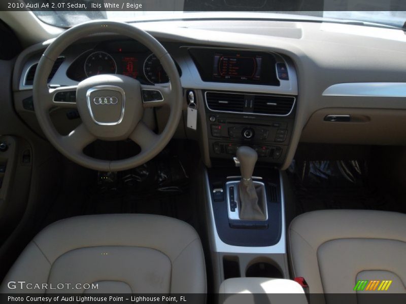 Ibis White / Beige 2010 Audi A4 2.0T Sedan