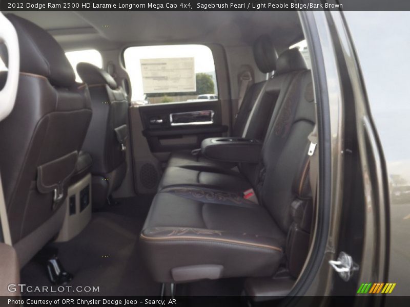  2012 Ram 2500 HD Laramie Longhorn Mega Cab 4x4 Light Pebble Beige/Bark Brown Interior