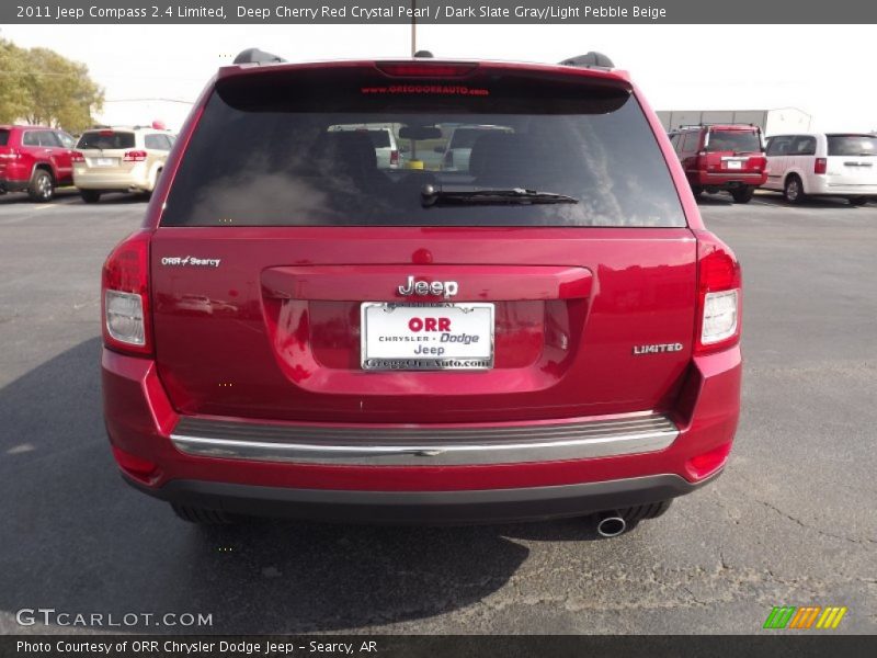 Deep Cherry Red Crystal Pearl / Dark Slate Gray/Light Pebble Beige 2011 Jeep Compass 2.4 Limited