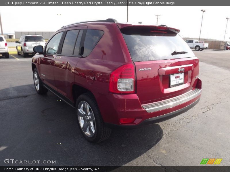 Deep Cherry Red Crystal Pearl / Dark Slate Gray/Light Pebble Beige 2011 Jeep Compass 2.4 Limited