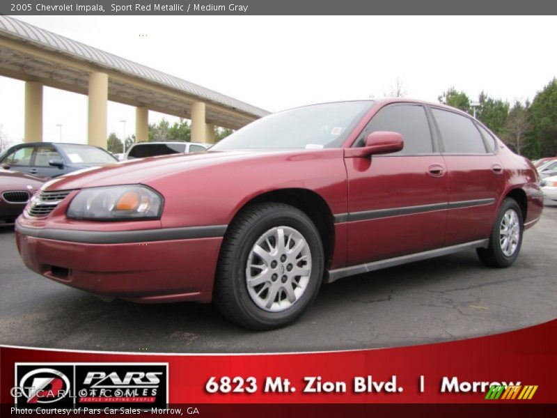 Sport Red Metallic / Medium Gray 2005 Chevrolet Impala