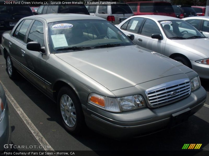 Spruce Green Metallic / Medium Parchment 2004 Ford Crown Victoria LX