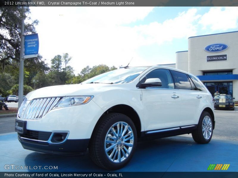 Crystal Champagne Tri-Coat / Medium Light Stone 2012 Lincoln MKX FWD