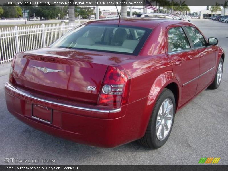 Inferno Red Crystal Pearl / Dark Khaki/Light Graystone 2008 Chrysler 300 Limited