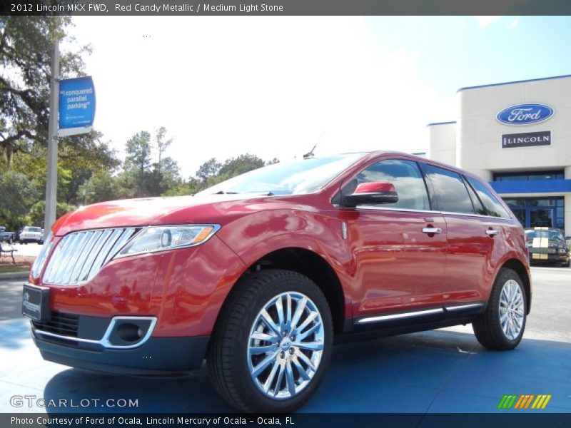 Red Candy Metallic / Medium Light Stone 2012 Lincoln MKX FWD