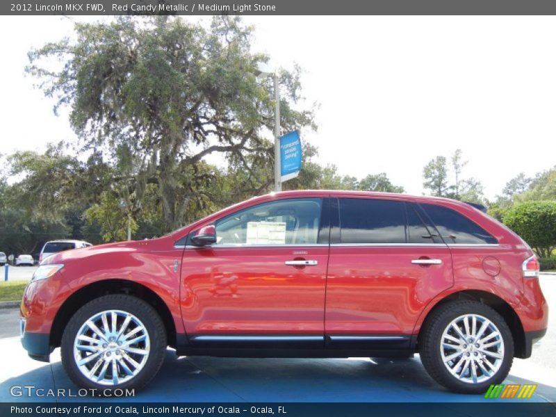 Red Candy Metallic / Medium Light Stone 2012 Lincoln MKX FWD
