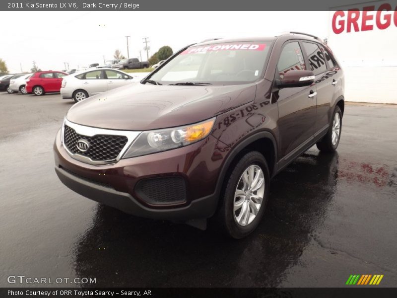 Dark Cherry / Beige 2011 Kia Sorento LX V6