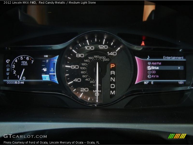 Red Candy Metallic / Medium Light Stone 2012 Lincoln MKX FWD